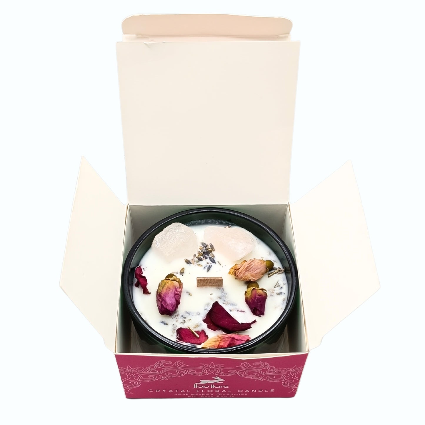 Bougie Fleur Magique en Cristal Hop Hare - Les Amoureux