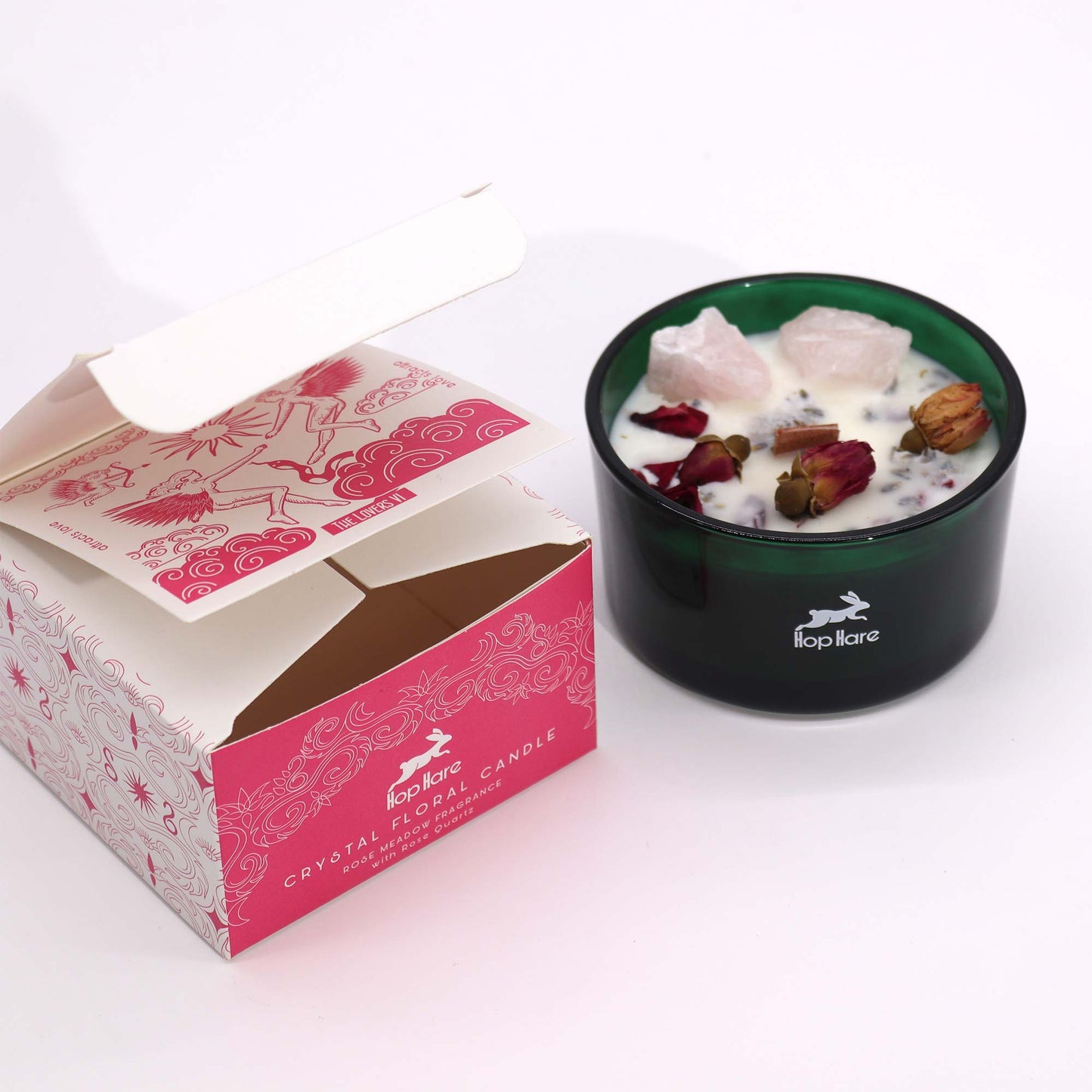 Bougie Fleur Magique en Cristal Hop Hare - Les Amoureux