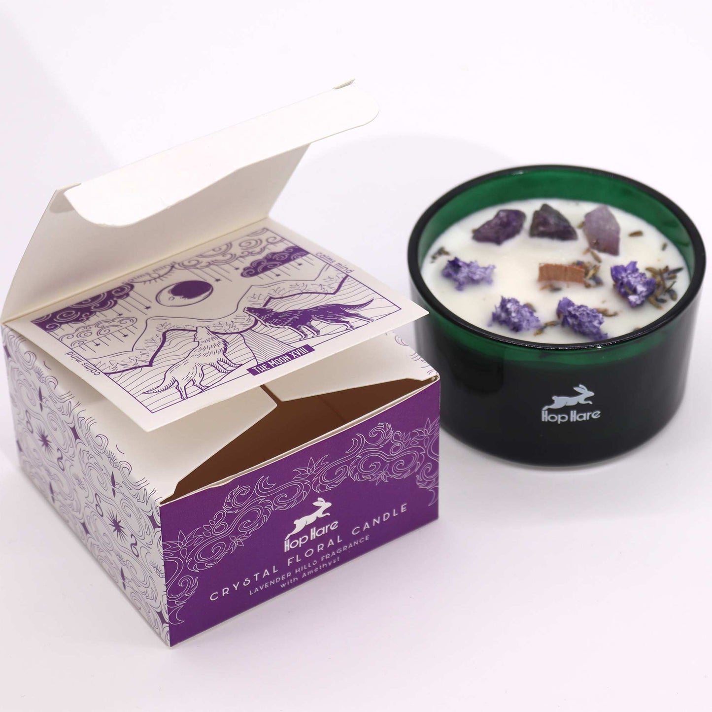 Bougie Fleur Magique en Cristal Hop Hare - Lune