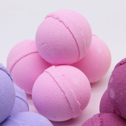Bombe de bain à l'encens et à la rose