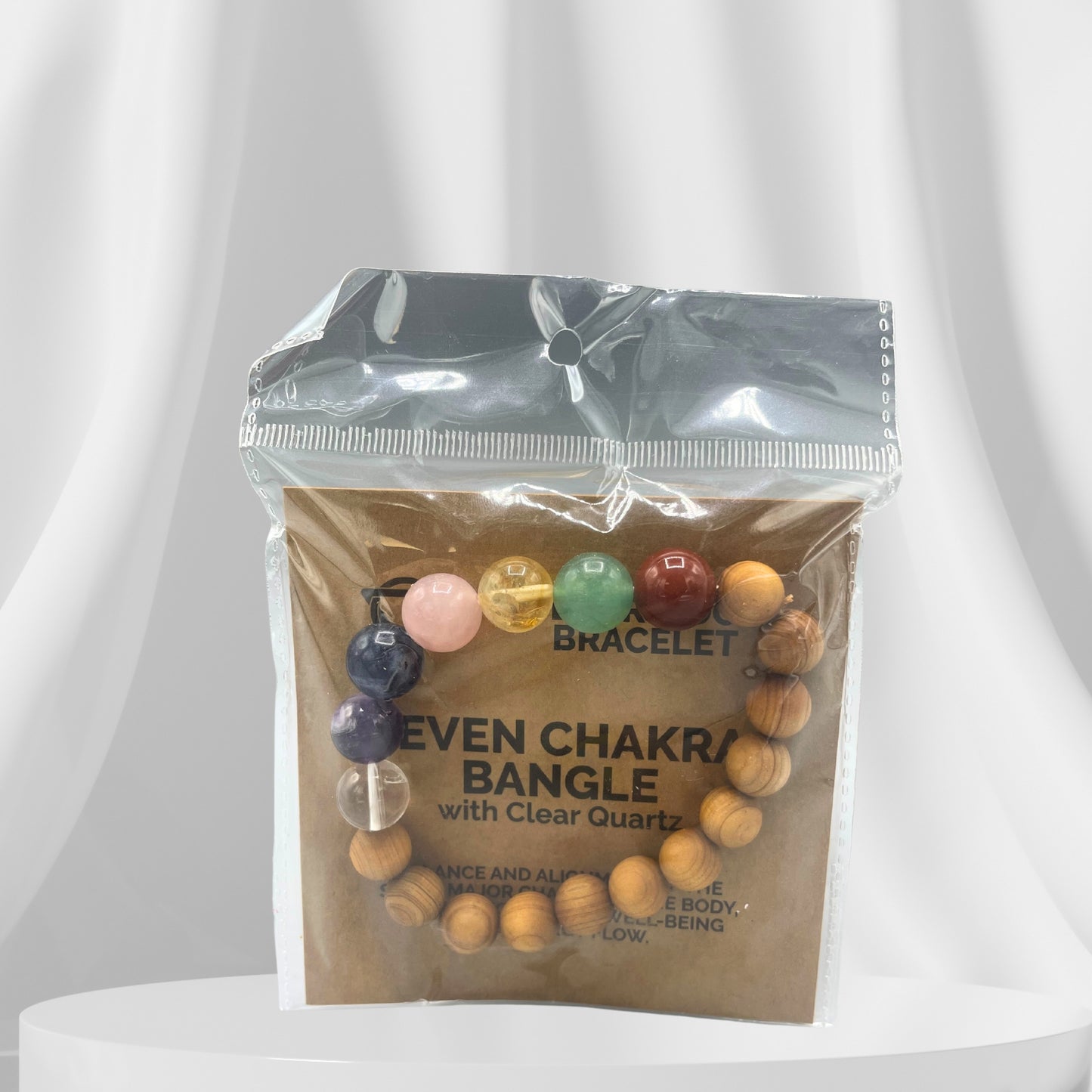 Bracelet en cèdre - 7 chakras