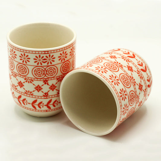 6 tasses à thé - Ambre