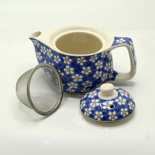 Petite théière - Marguerite bleue