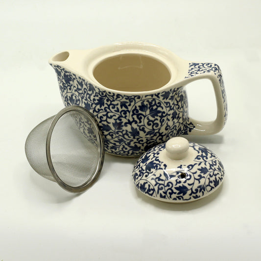 Petite théière - Design bleu