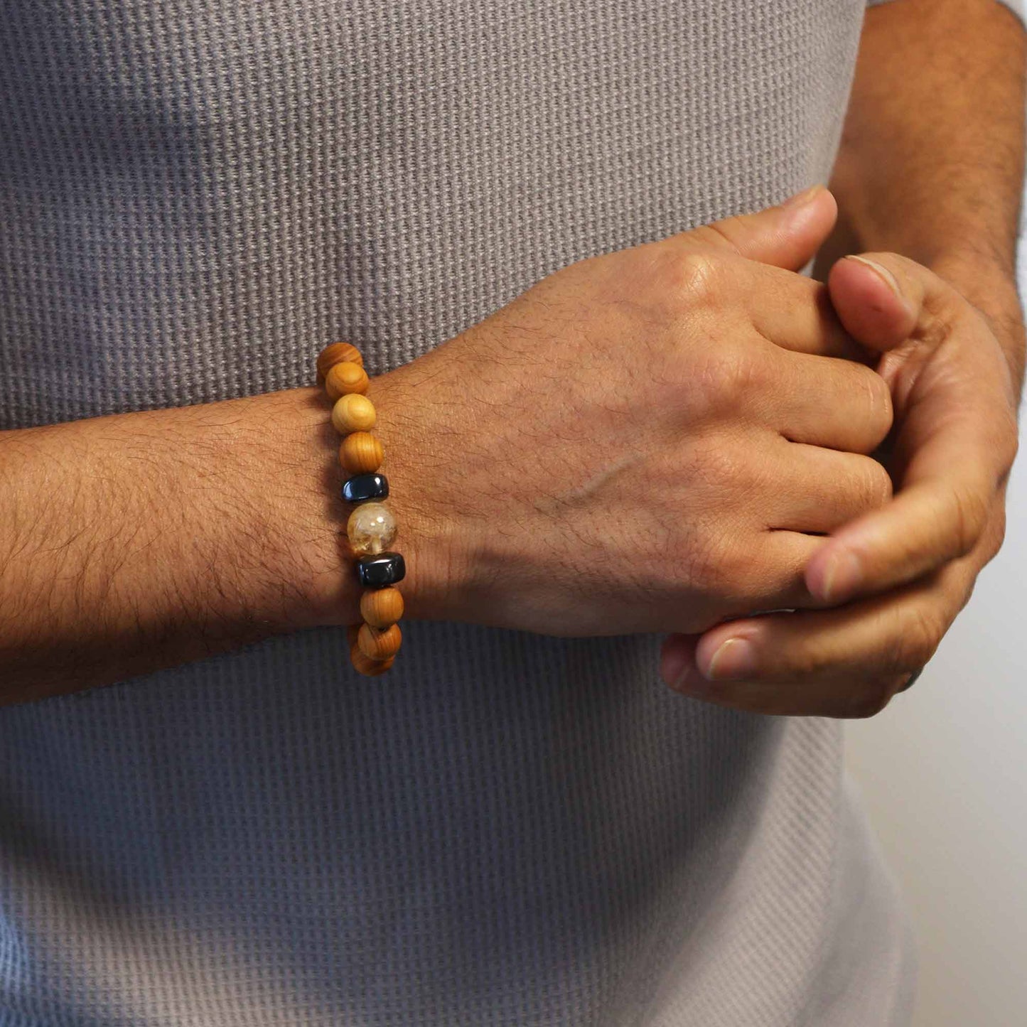 Bracelet Cèdre - Chakra Solaire - Citrine