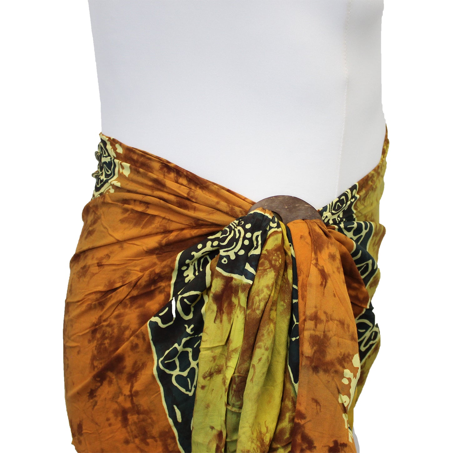 1x Paréo celtique de Bali - Pièces porte-bonheur (4 couleurs assorties)