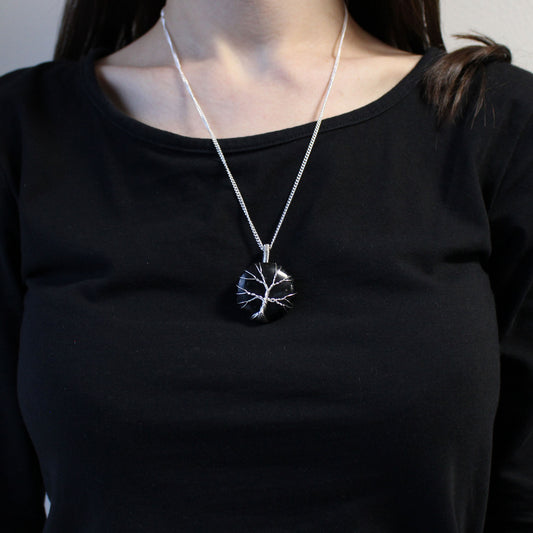 Collier Arbre de Vie - Onyx Noir