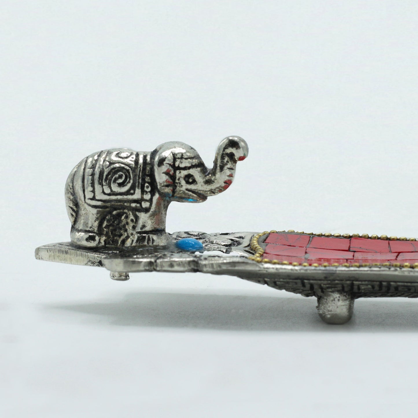 Porte-encens tibétain long éléphant
