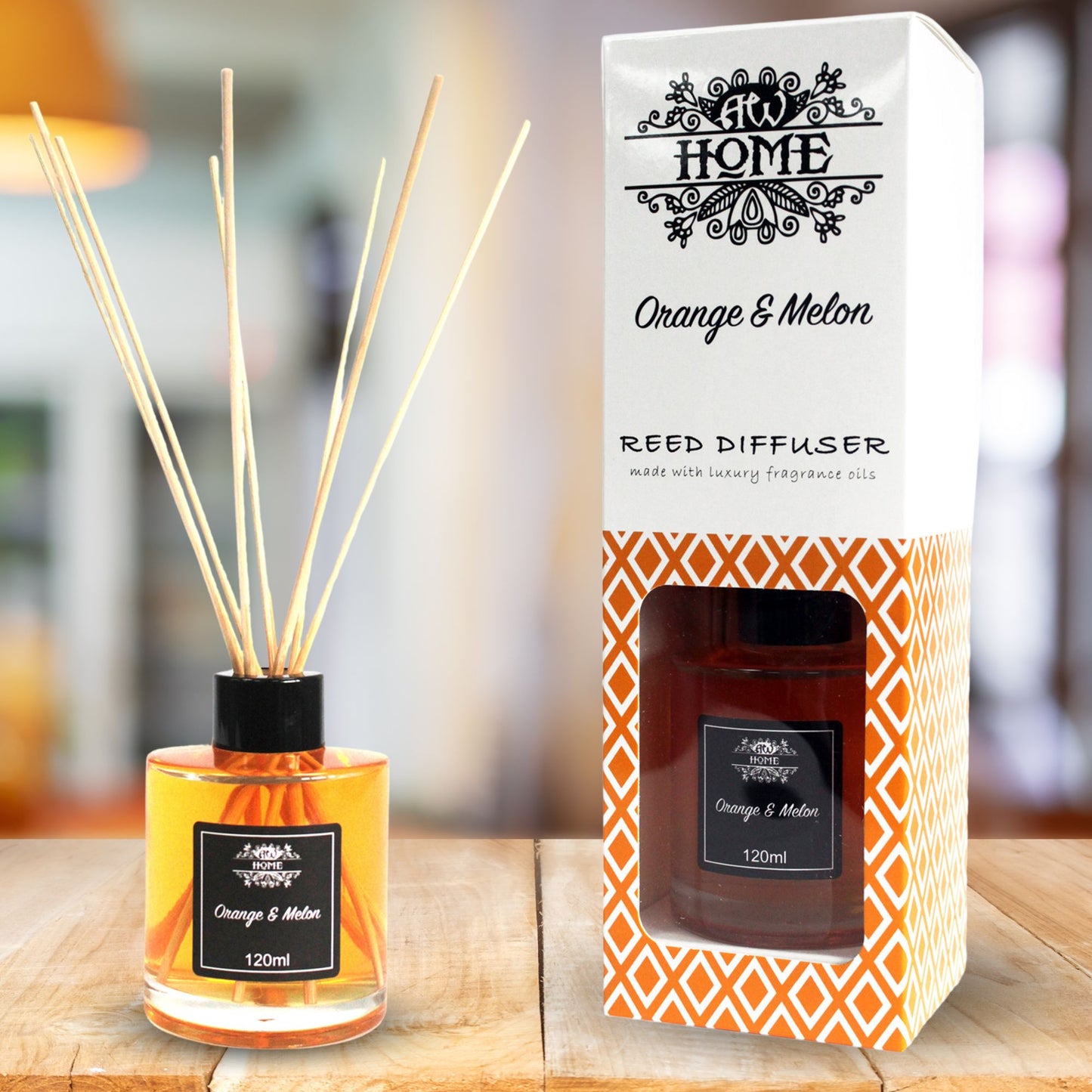Diffuseur d'arômes 120 ml - Orange et melon