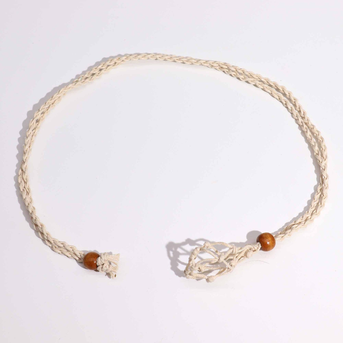 Collier en pierres précieuses 45 cm - Naturel