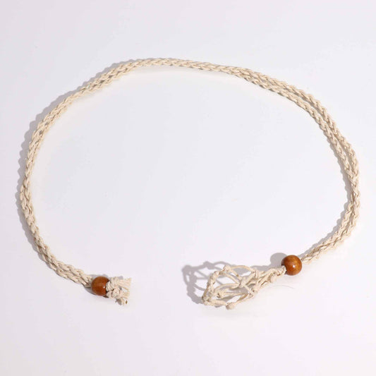 Collier en pierres précieuses 45 cm - Naturel