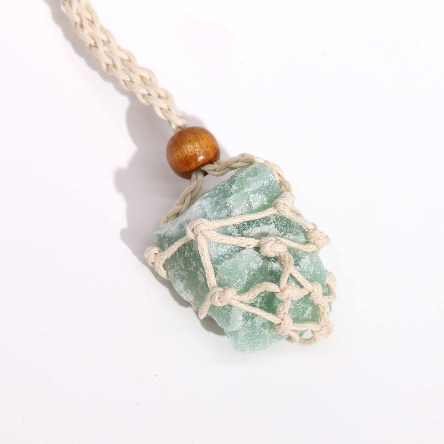 Collier en pierres précieuses 45 cm - Naturel