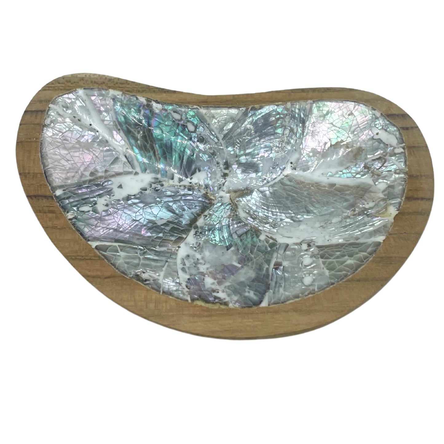 Ensemble de 4 mini bols en bois de teck (assortis)