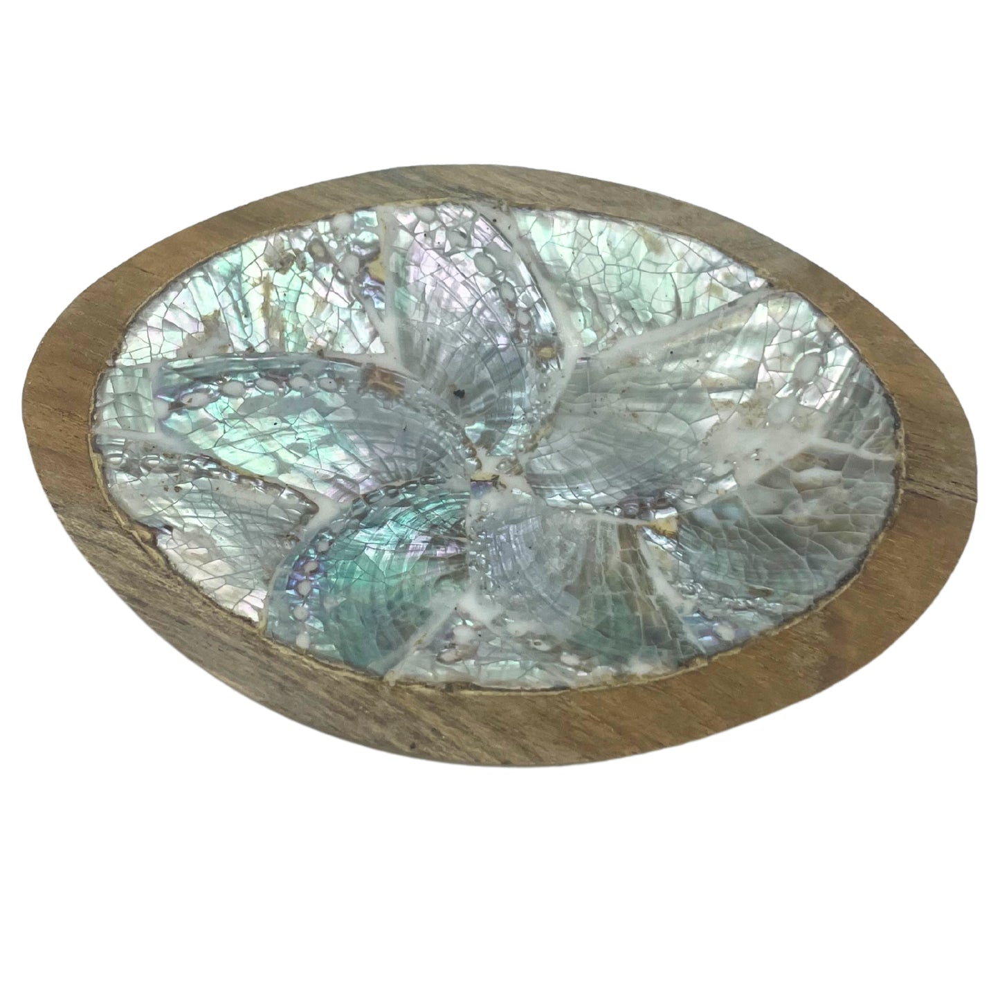 Ensemble de 4 mini bols en bois de teck (assortis)