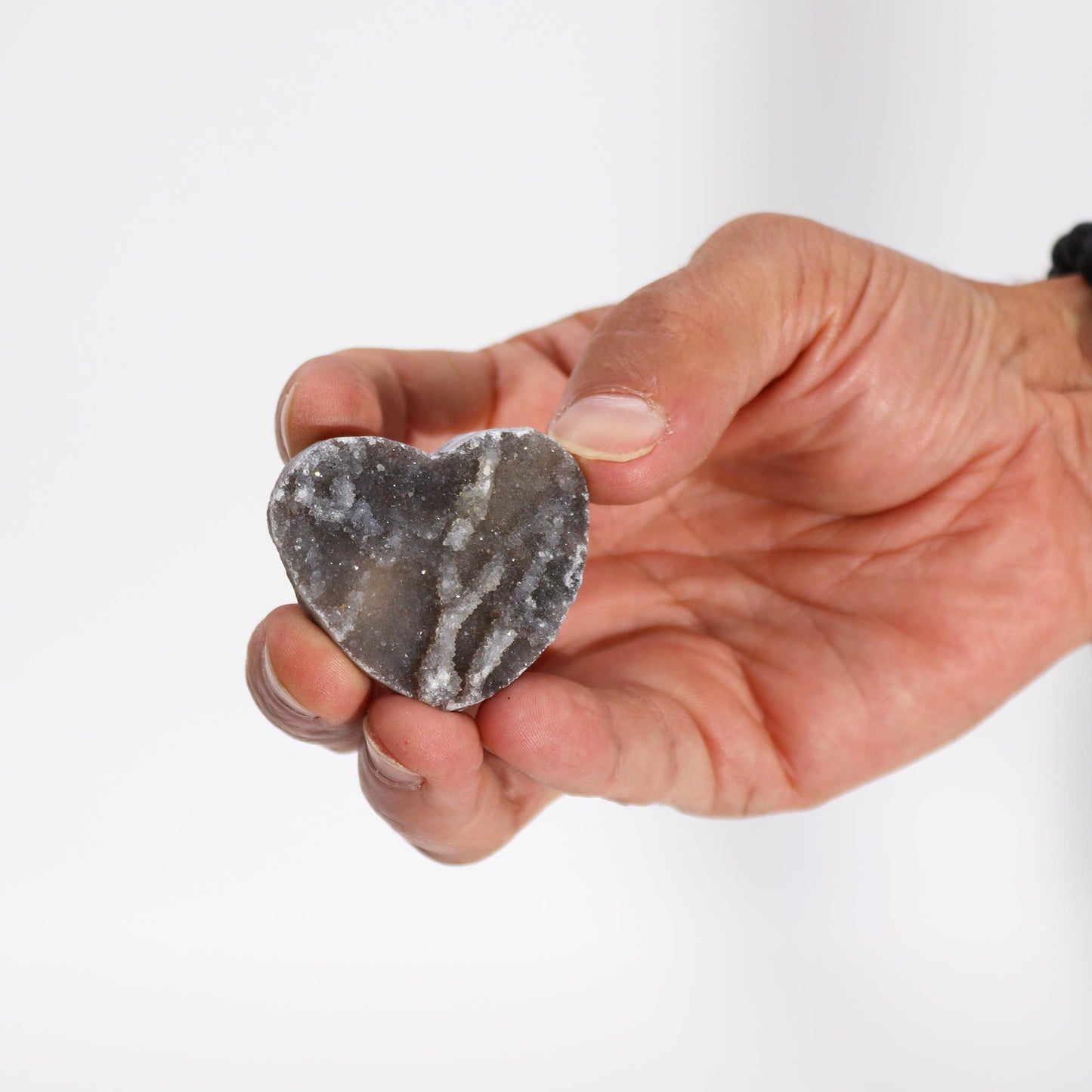 Petits cœurs de calcite (environ 4 à 5 cm)