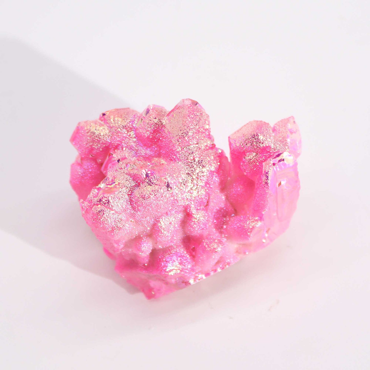 Quartz naturel moyennement amélioré - Quartz Aura Rose Halo (environ 100-150 g 7-10 cm)