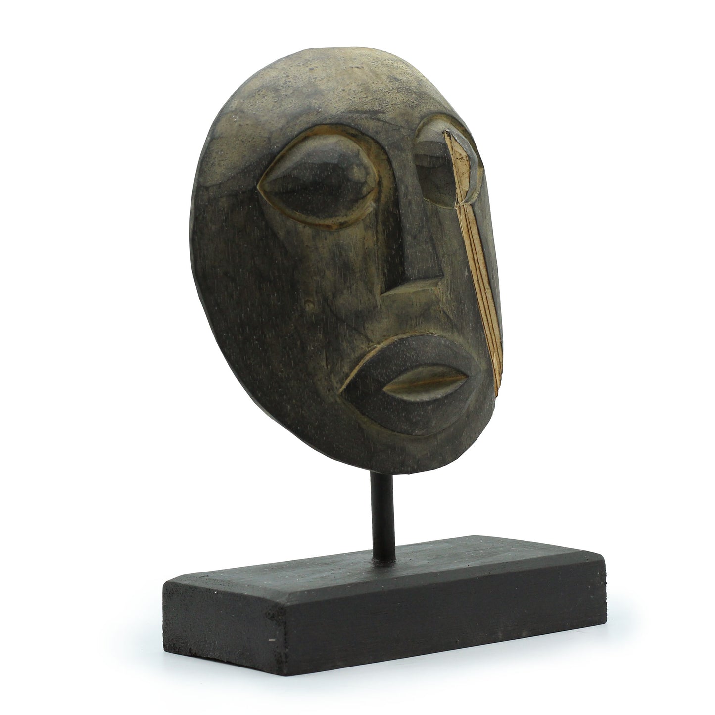 Masque décoratif tribal du Timor - Antique 27x20cm