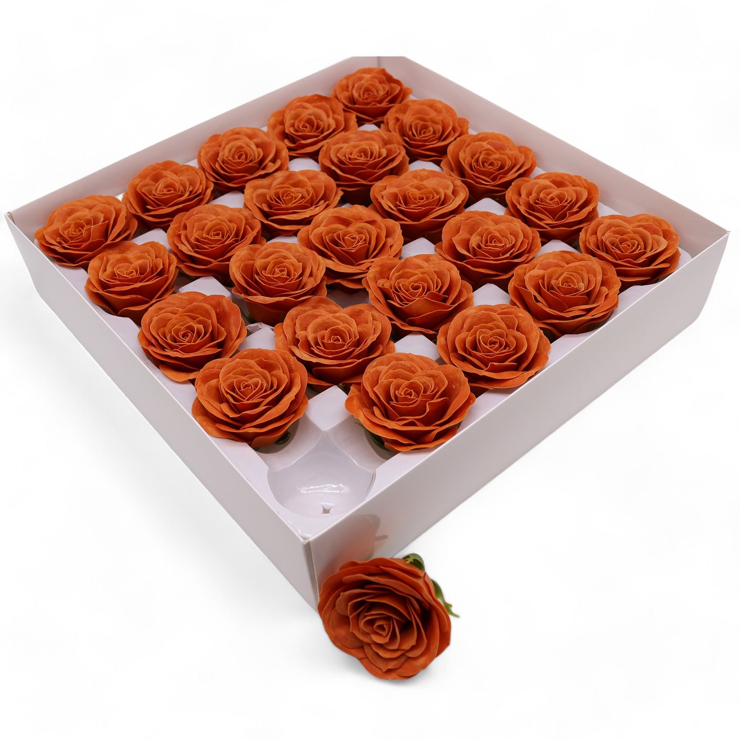 Fleur de savon artisanale - Grande rose vintage - Clou de girofle de Java
