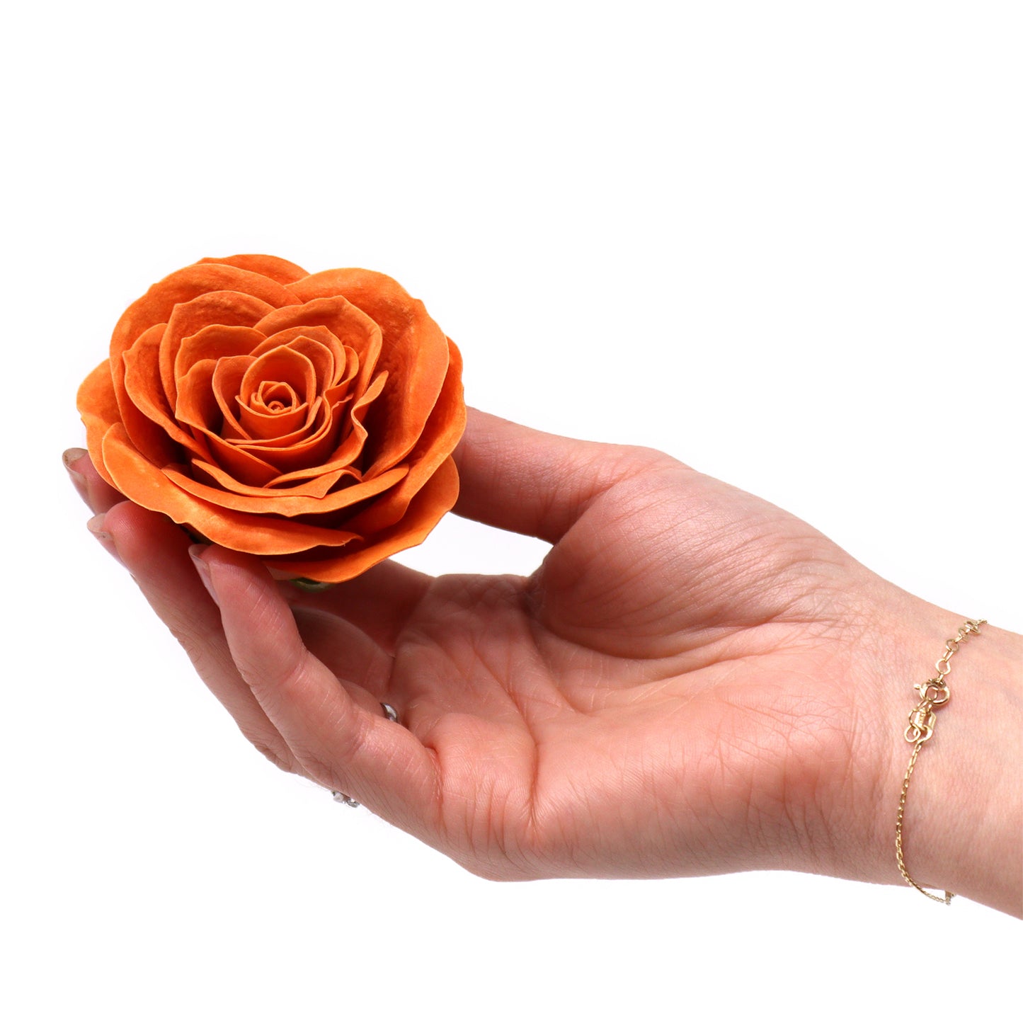 Fleur de savon artisanale - Grande rose vintage - Clou de girofle de Java