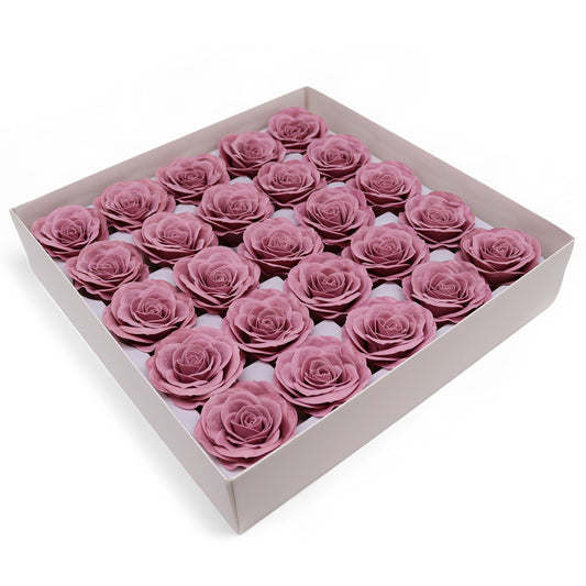 Fleur de savon artisanale - Rose vintage - Mauve