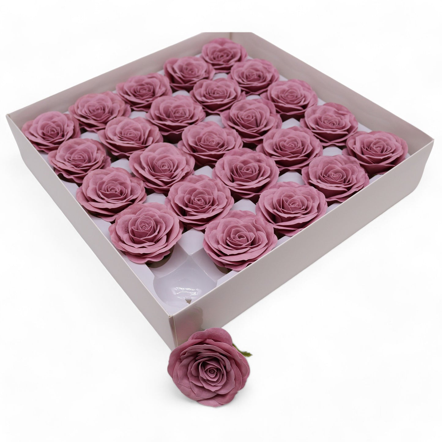Fleur de savon artisanale - Rose vintage - Mauve