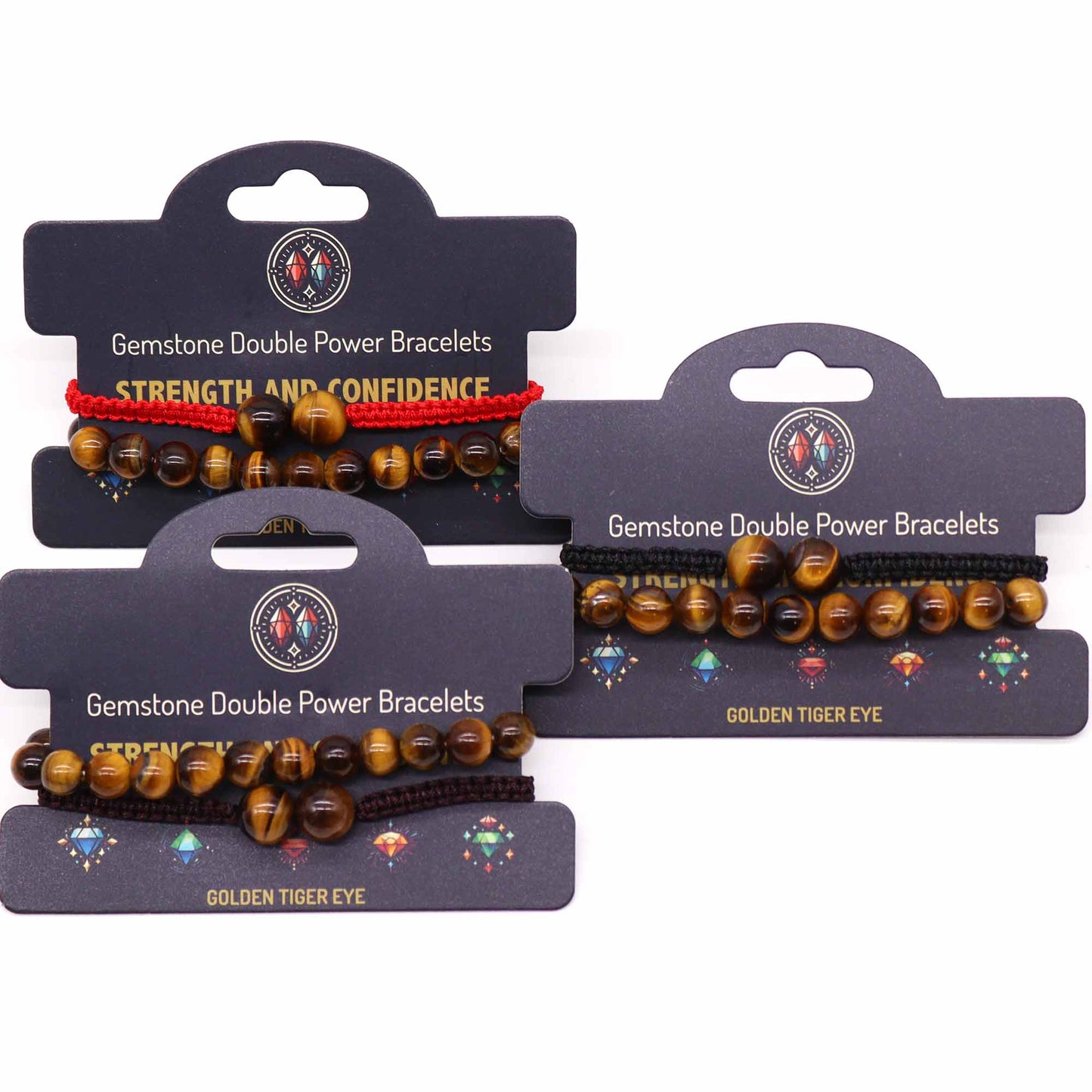 Bracelets à double pouvoir en pierres précieuses - Œil de tigre