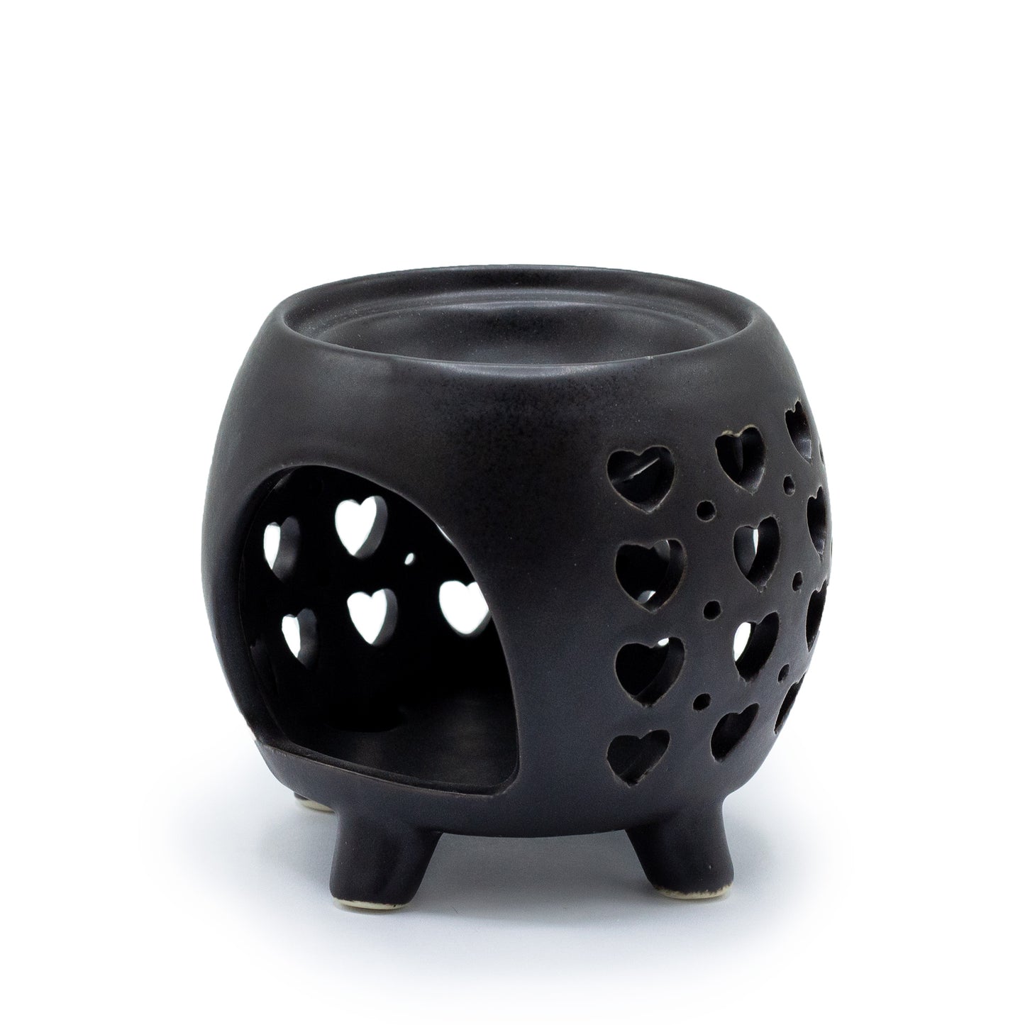 Brûleur à huile Multiple Hearts Pot - Noir mat