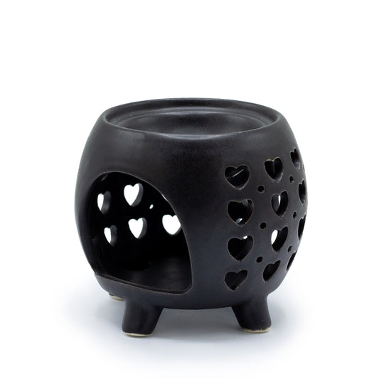 Brûleur à huile Multiple Hearts Pot - Noir mat