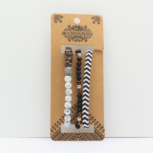 Ensemble de bracelets pour homme - City Blacks