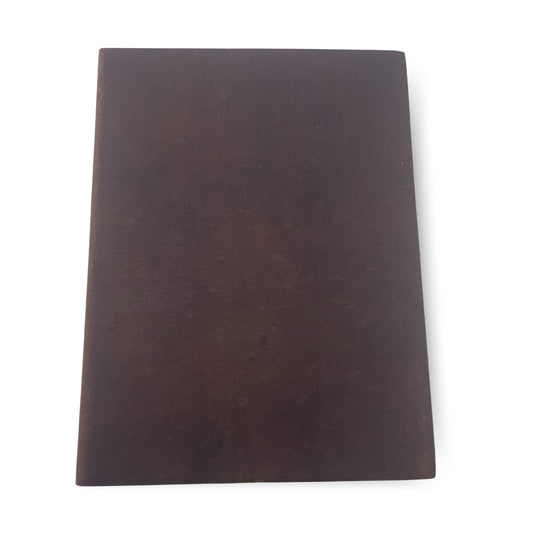 Grand carnet marron foncé - Pages lignées