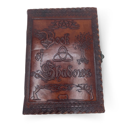 Grand carnet d'ombres - Marron avec bords usés