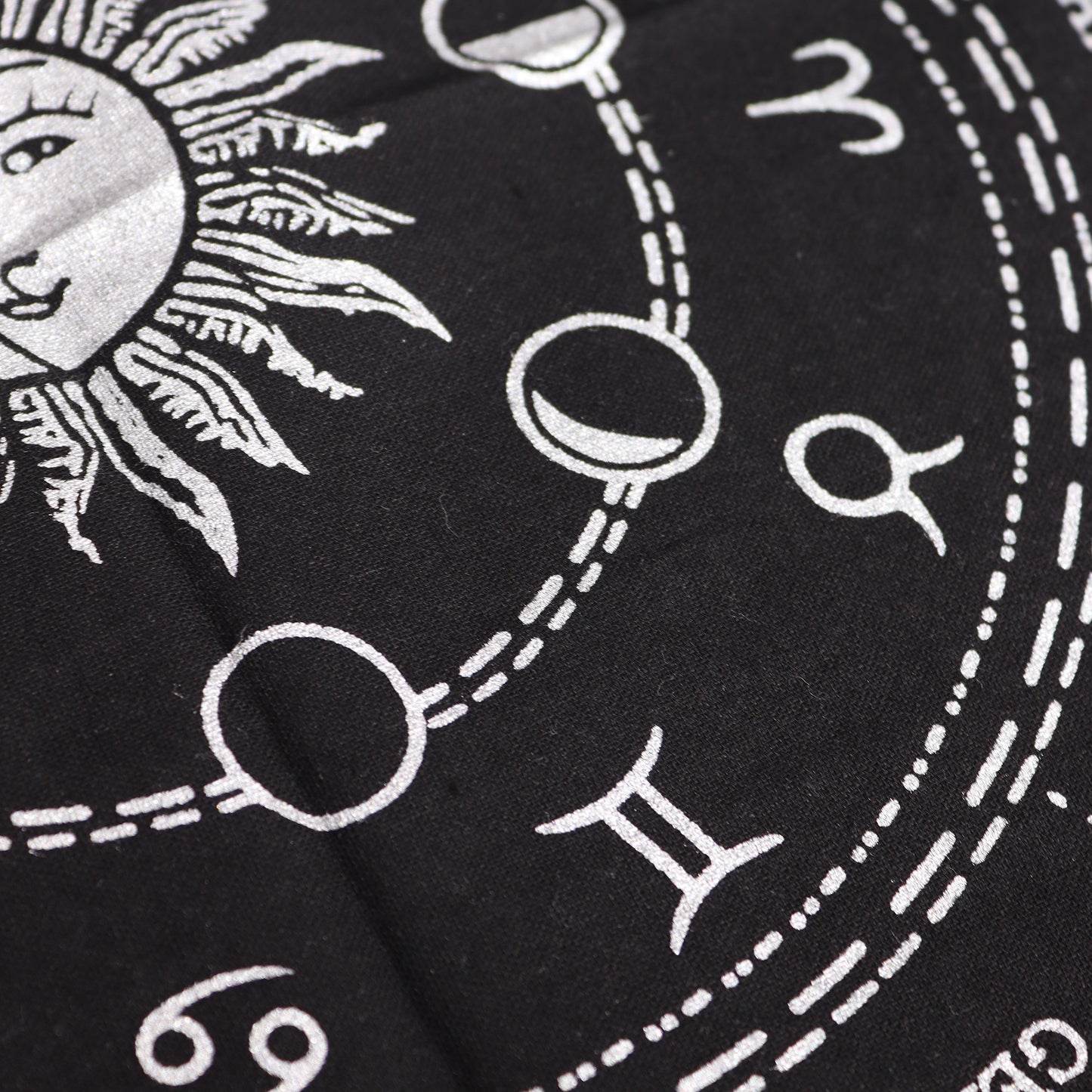 Nappe d'autel ésotérique à franges - Horoscope