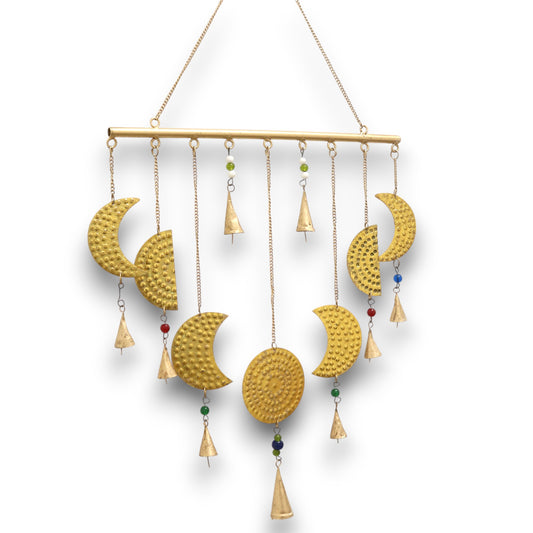 Cloches indiennes - Phases de la lune - 43x40cm