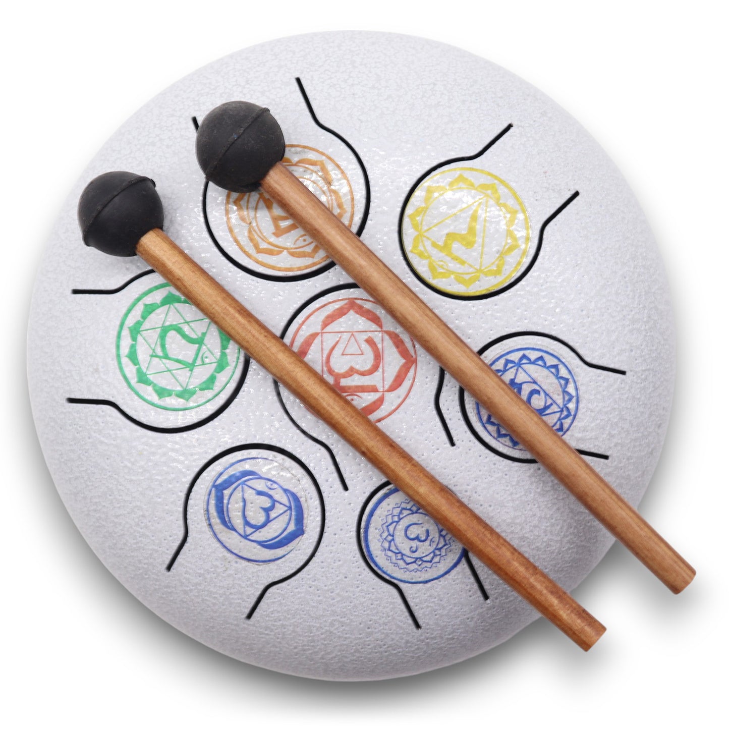 Tambour Hapi 7 Chakras moyen - 17x13cm