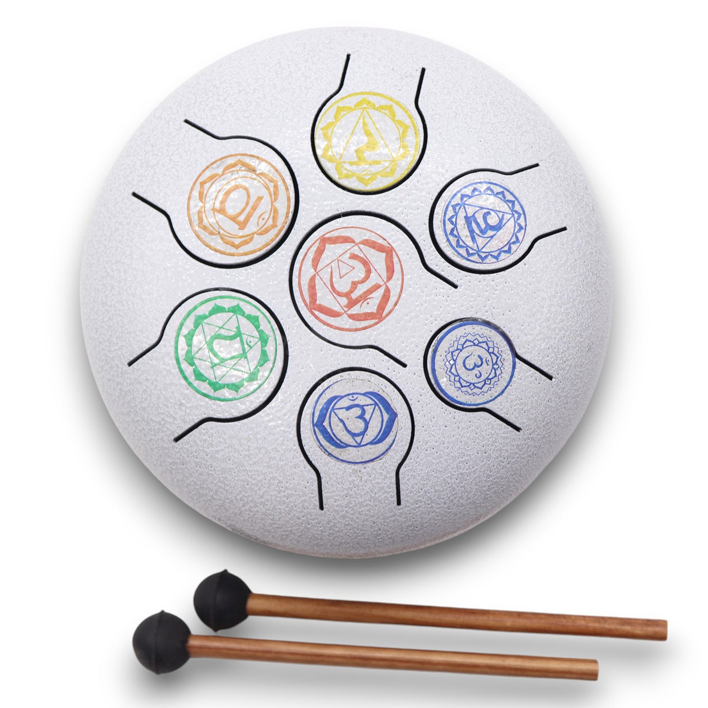Tambour Hapi 7 Chakras moyen - 17x13cm