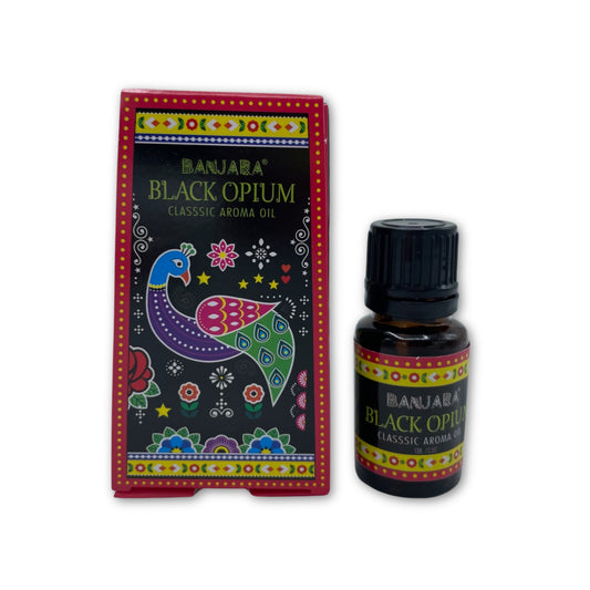 Huile parfumée indienne Banjara 10 ml – Opium noir
