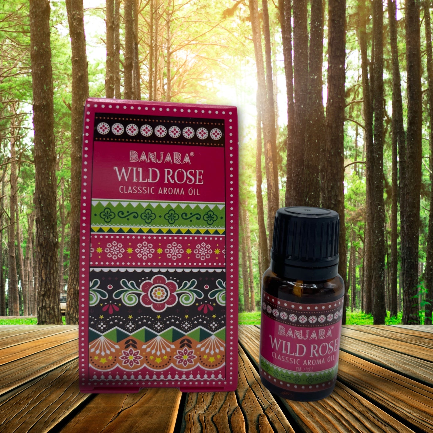 Huile parfumée indienne Banjara 10 ml - Rose sauvage