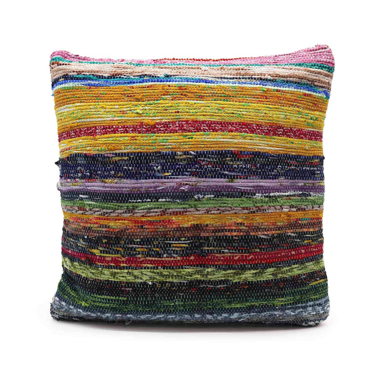 Housse de coussin en tapis recyclé - 40 x 40 cm - Multicolore