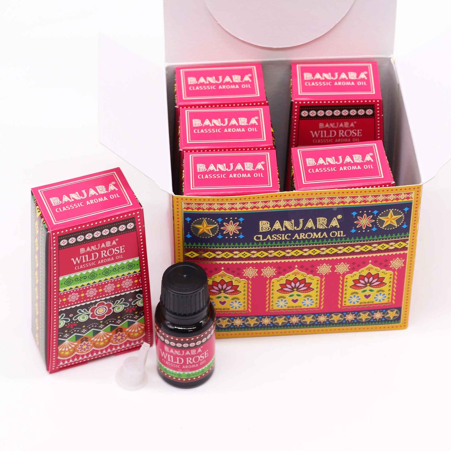 Huile parfumée indienne Banjara 10 ml - Rose sauvage