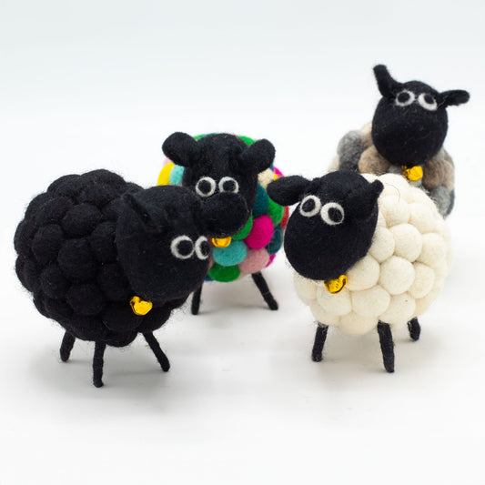Mouton en feutre - Gris multicolore