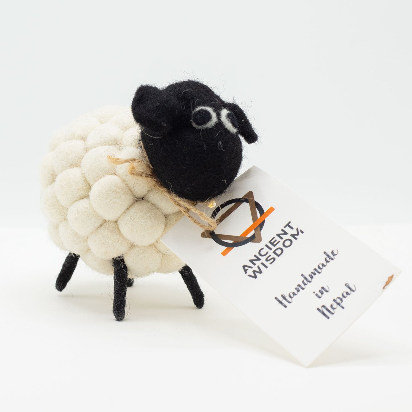Mouton en feutre - Blanc