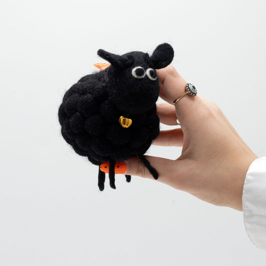 Mouton en feutre - Noir