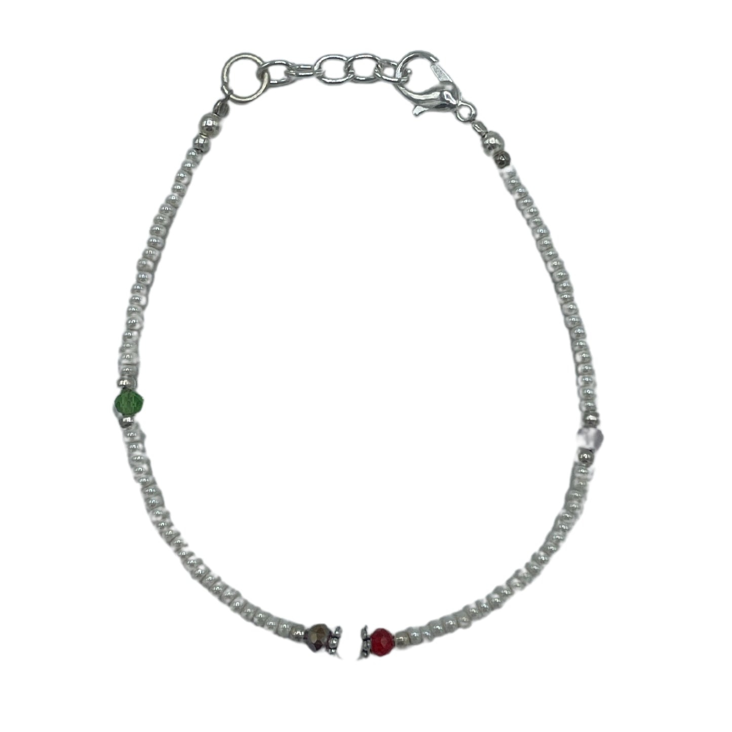 Bracelet népalais en pierres précieuses extra-fines - Perles et perles sculptées