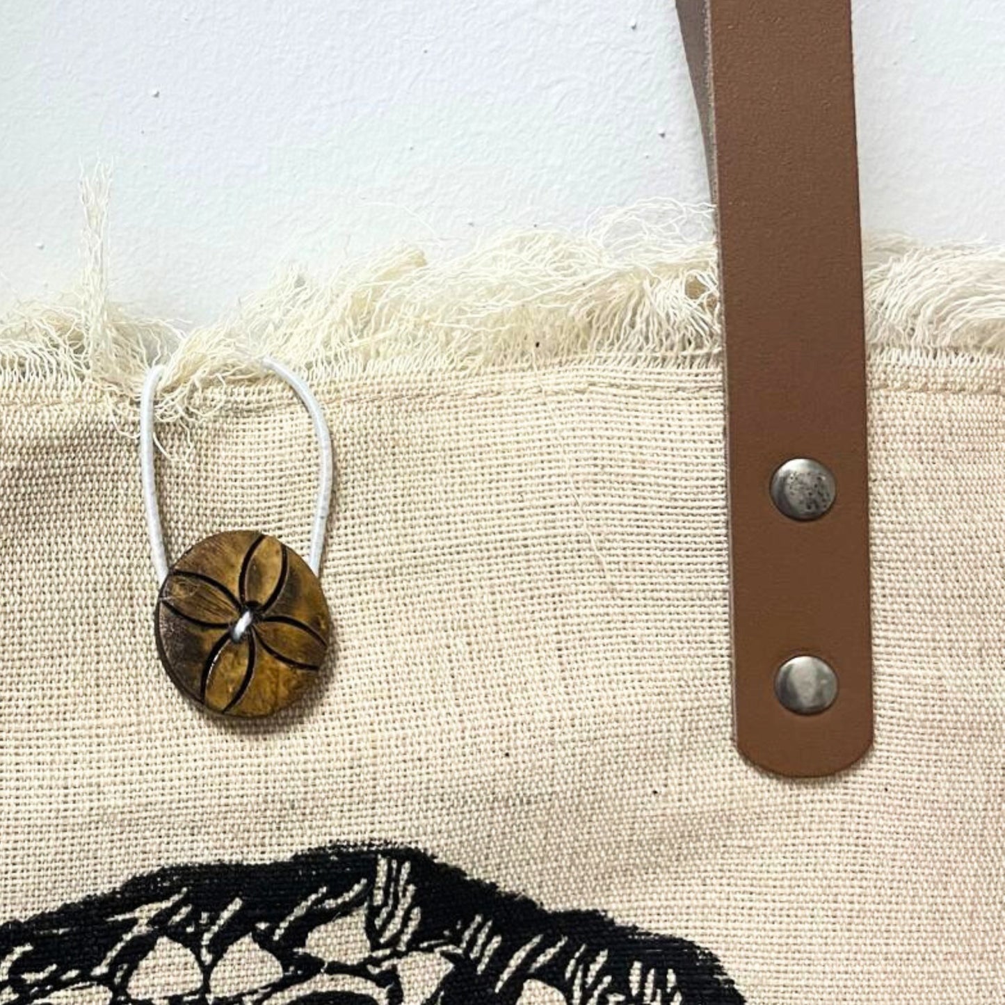 Sac à anse en cuir naturel - Mandela