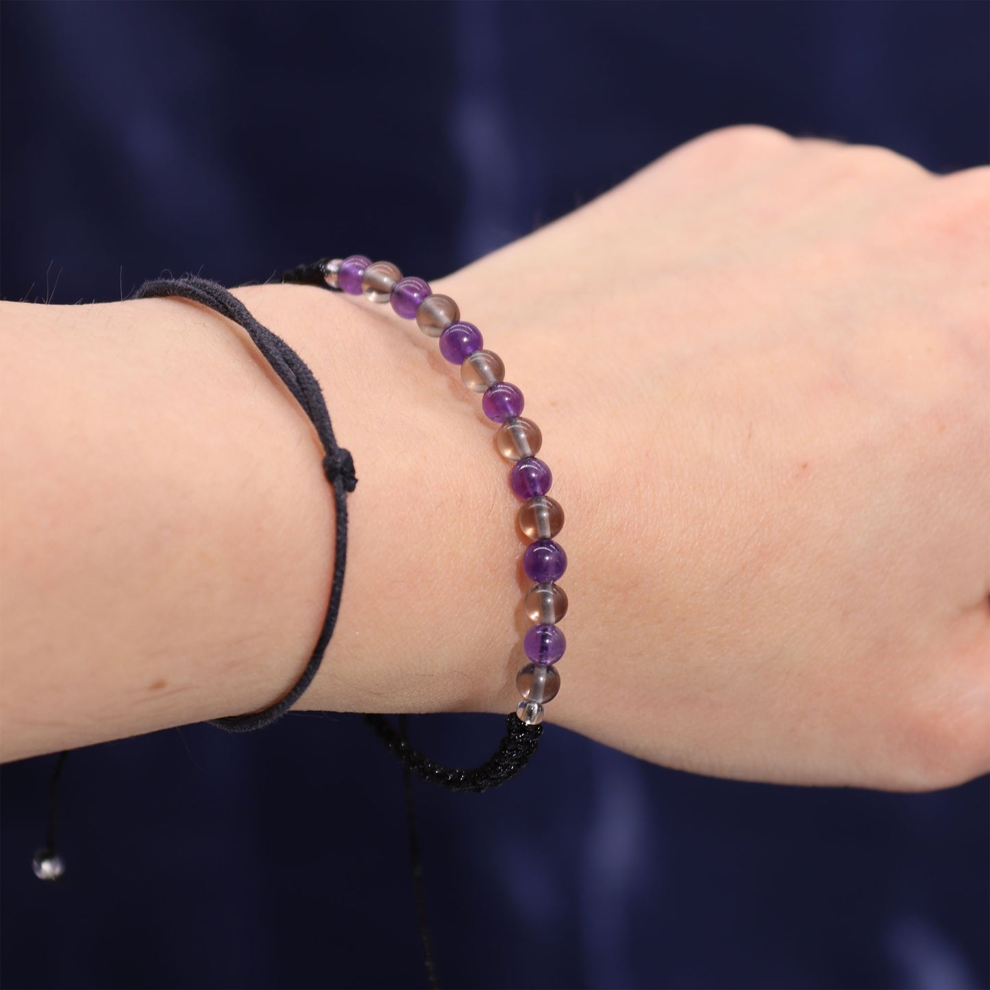 Bougie en cristal du zodiaque avec bracelet en pierres précieuses - Capricorne