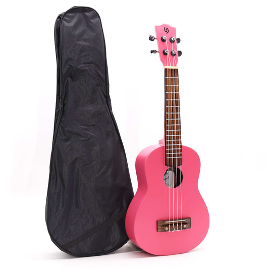Ukulélé artisanal - Finition rose brillant (4 cordes)