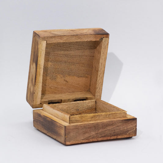 Boîte carrée moyenne 13,5 x 13,5 x 6 cm - Soleil - HOPE HARE