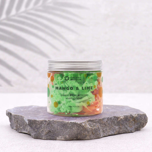 Savon à la crème fouettée à la mangue et au citron vert 120 g