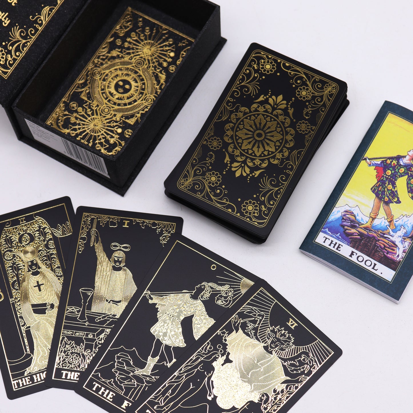 Tarot d'or avec livre - Coffret cadeau