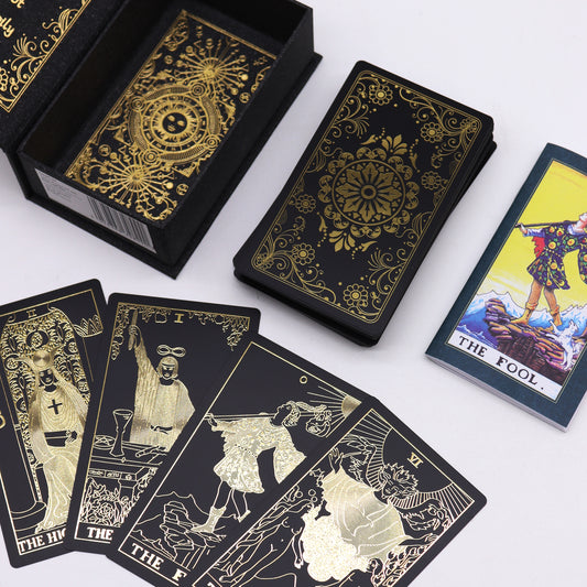 Tarot d'or avec livre - Coffret cadeau